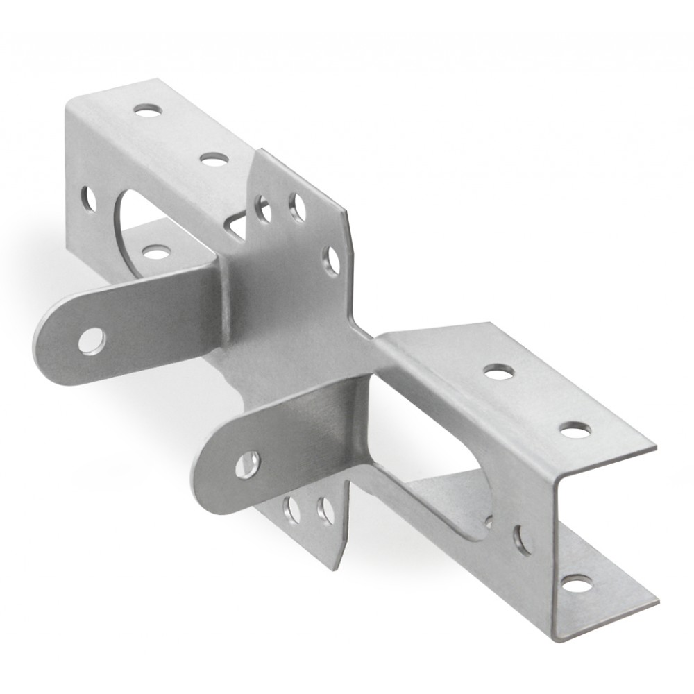 Крепление для столба металлическое 60х60мм/40х20мм ТИП "Х" Цинк