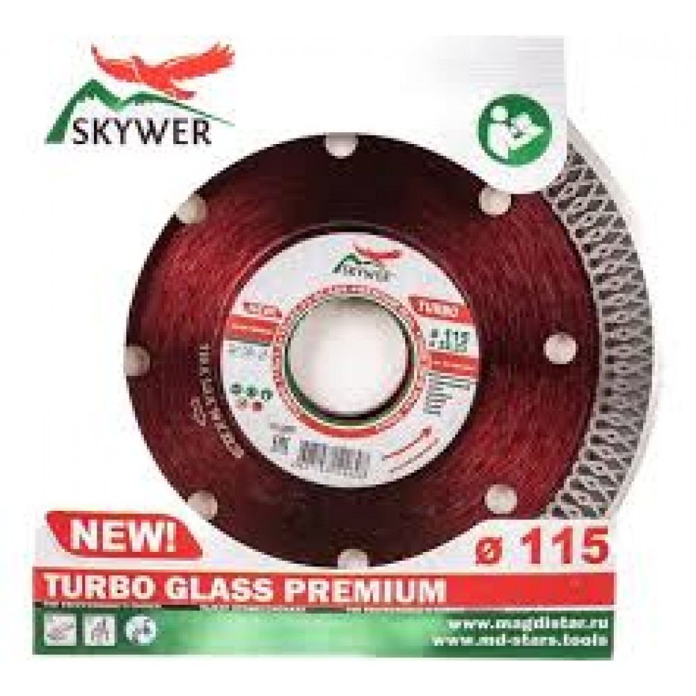 Круг отрезн. по бет.Алмаз 115 (полный) GLASS PREMIUM SK-TGP11522