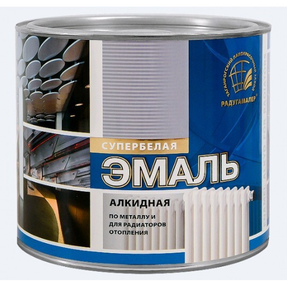 Эмаль для радиаторов алкидная Радуга Белая 0,4 кг