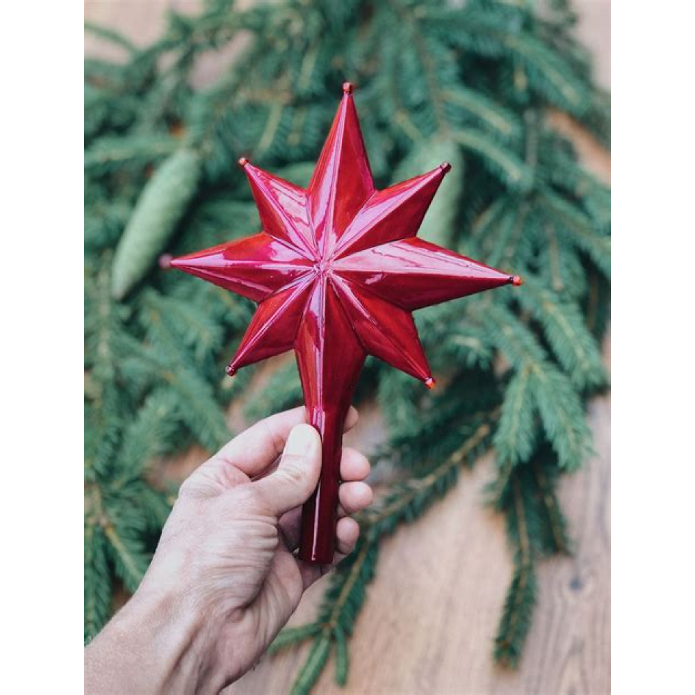 Верхушка на елку SHINE Christmas gistory 28см, pink 916-1221 АКЦИЯ