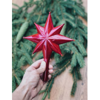 Верхушка на елку SHINE Christmas gistory 28см, pink 916-1221 АКЦИЯ