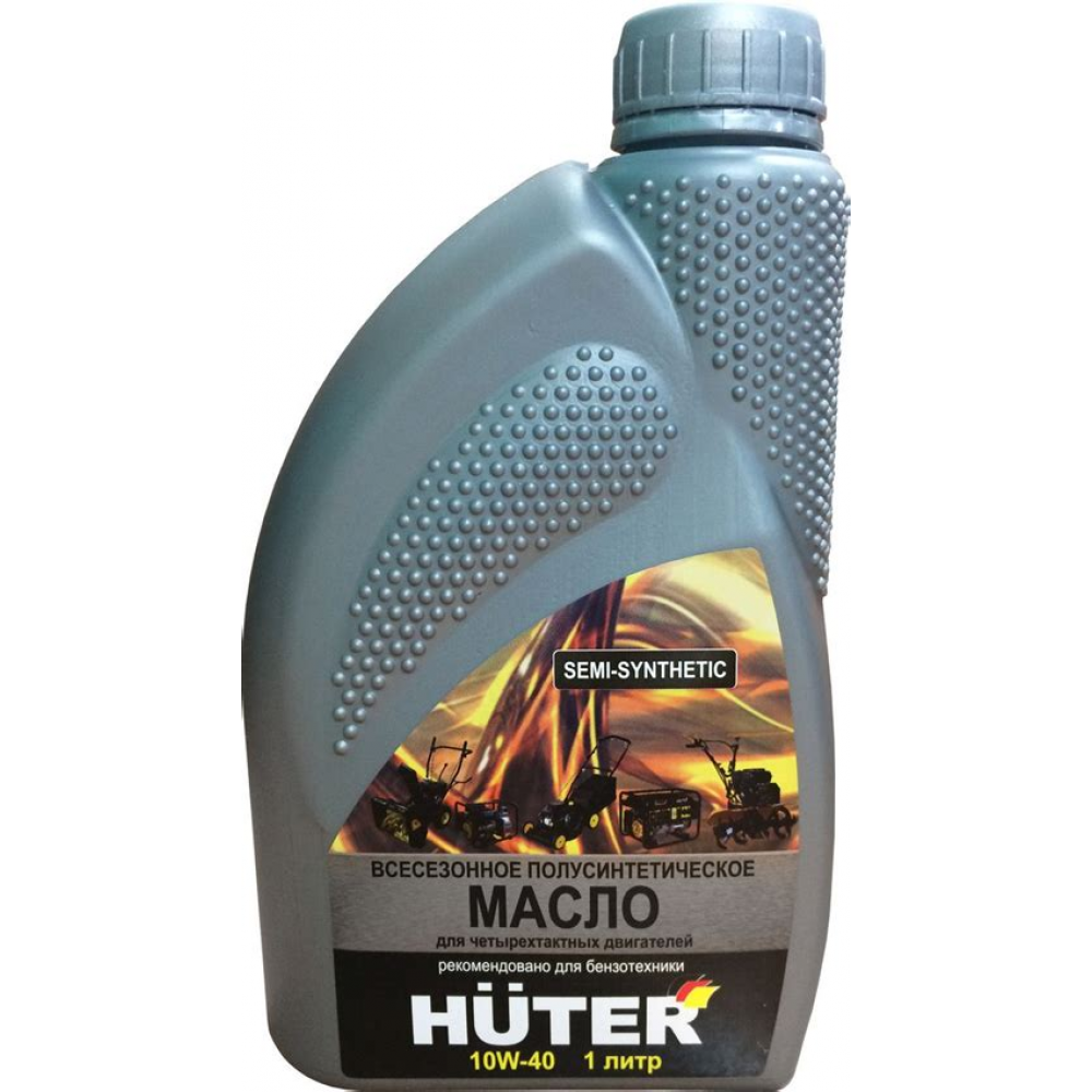 Масло моторное HUTER 10W40  для 4-х тактных двигателей, полусинтетика  (1л) 73/8/1/1 