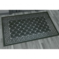 Коврик влаговпит. 90х1000см Чешуйки черный (мин.рез 0,5м) ХХ