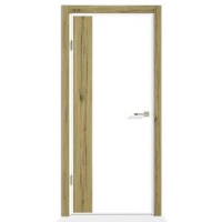 Полотно дверное L-20 200*60 эмаль белая/дуб медовый ХХХ АКЦИЯ 15%