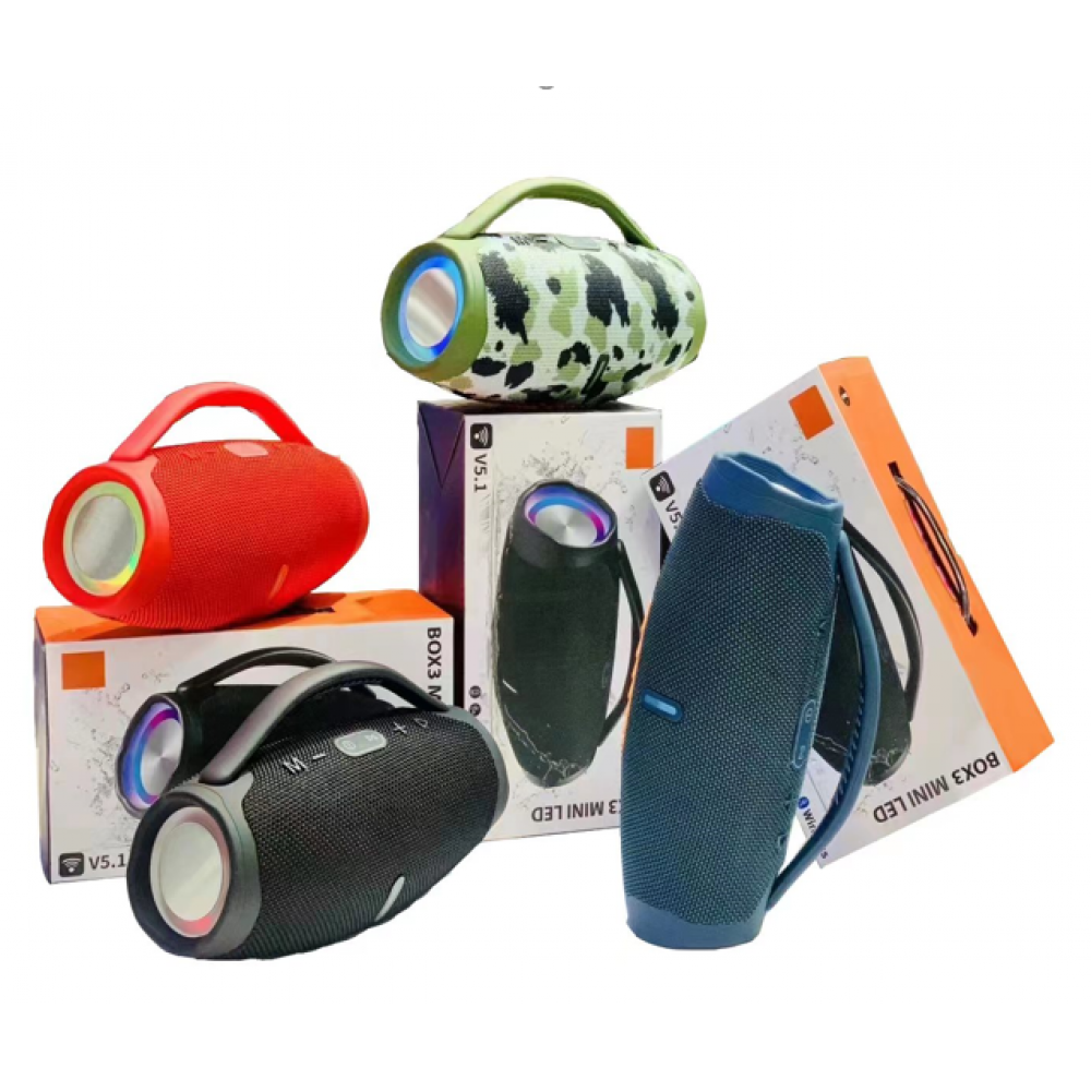 Портативная акустика BOX3 mini LED