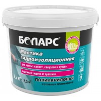 Мастика гидроизоляционная Полиакриловая готовая к применению Боларс 2,5 кг