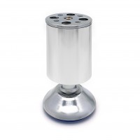 Опора мебельная Регулируемая 001А Soller 50-80мм. аллюминий мат. хром (13297)