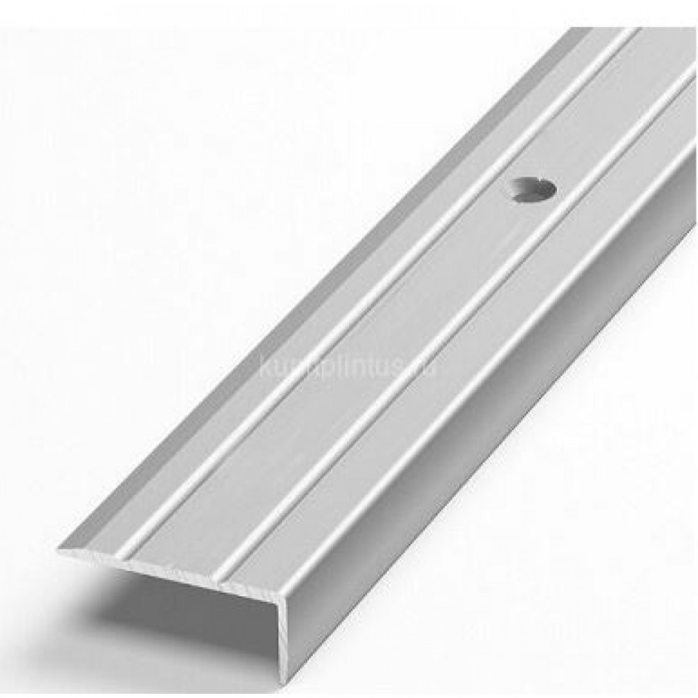 Профиль алюминиевый Д  01 (0,9м) серебро