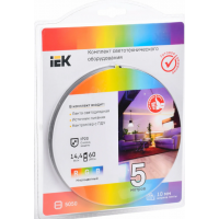 Светодиодная лента DIY (5050RGB60-14,4-IP20-12В 5м + др. + конт.) Комплект IEK