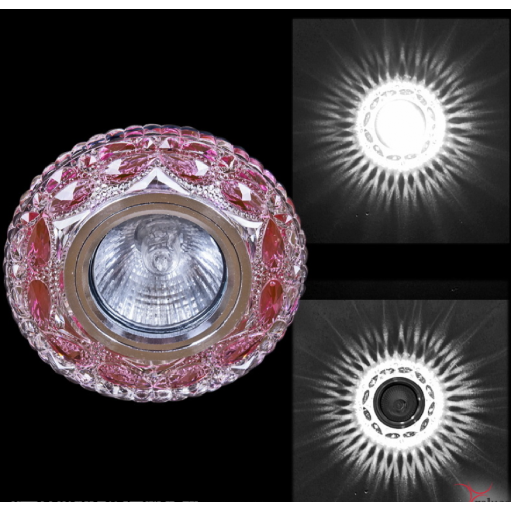 Светильник точечн. 00757-9.0-001CN MR16+LED3W CL+PK