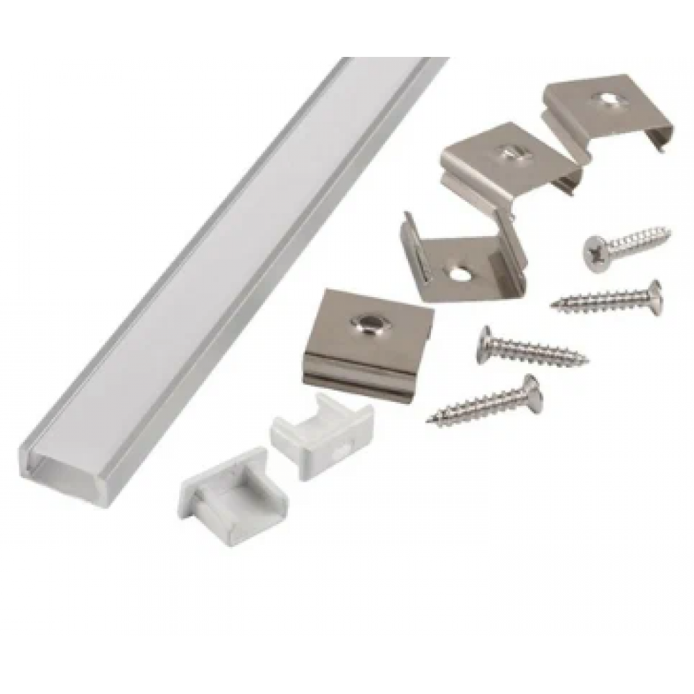 Профиль для светодиодной ленты GAL-GLS-1000-7-22 серебристый 523170