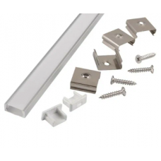 Профиль для светодиодной ленты GAL-GLS-1000-7-22 серебристый 523170