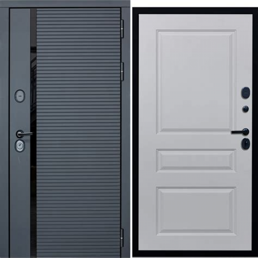 Дверь метал. Черное зеркало 2050*860мм левая Дверь метал. Черное зеркало 2050*860мм левая