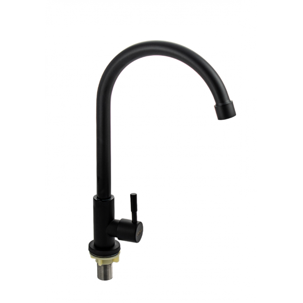 Кран на одну воду нерж.сталь черный (9311) Кран на одну воду нерж.сталь черный (9311)