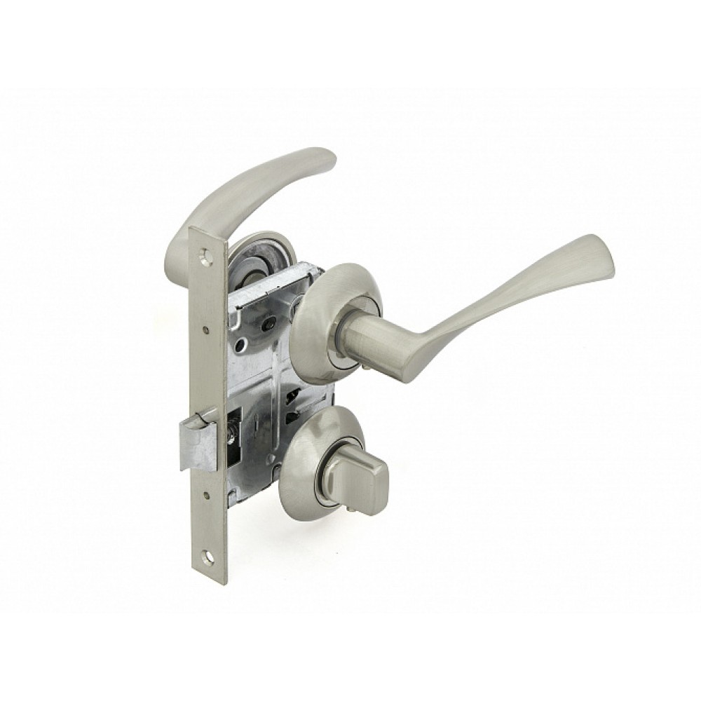 Комплект для двери FZ SET 03-С 170 2H BK SN ручка+защелка+фиксатор мат.никель 113470 Комплект для двери FZ SET 03-С 170 2H BK SN ручка+защелка+фиксатор мат.никель 113470