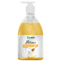 Крем-мыло жидкое молоко и мед Milana с дозатором(флакон 1000 мл) 126101