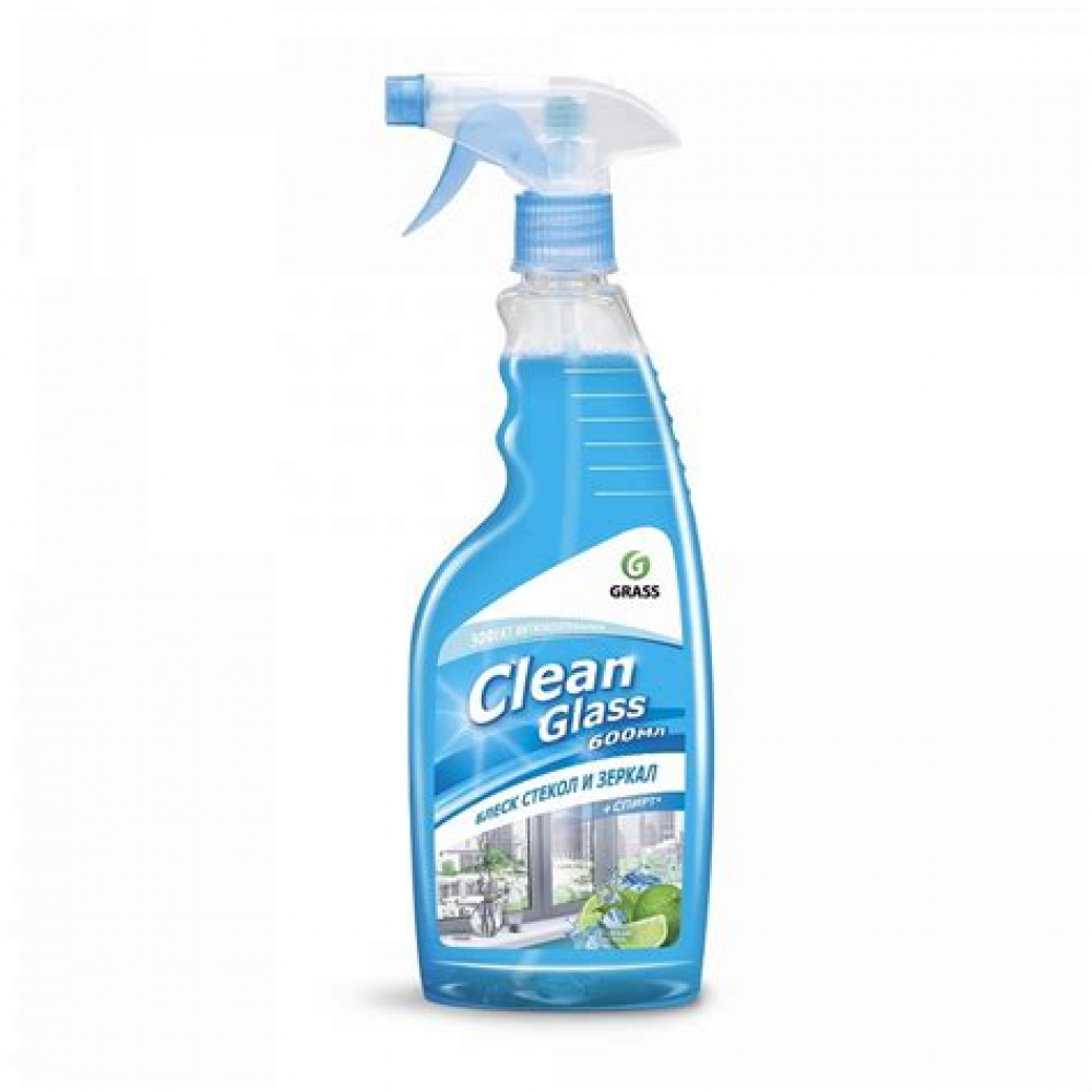 Средство для мытья стекол и зеркал Clean glass голубая лагуна (флакон 600 мл) 125247