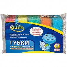 Губка хозяйственная CELESTA универсальная Макси 5 шт 597-045