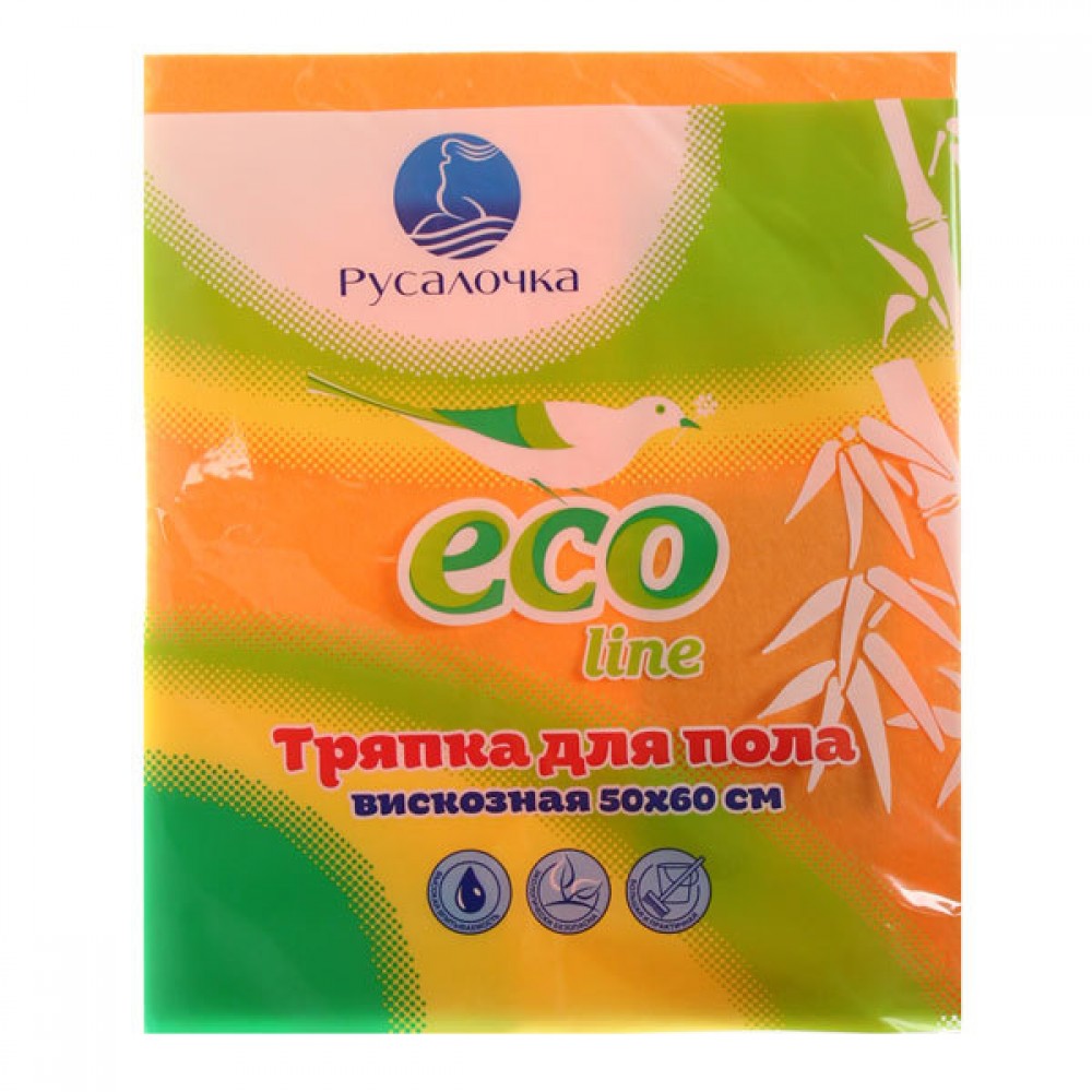 Тряпка для пола 50*60 Русалочка eco line вискозная 832-005 079713
