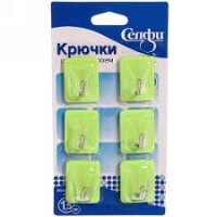 Крючки самоклеющиеся ИДЕЯДОМА 6шт 906-211/906-209