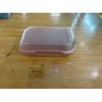 Мыльница Ария закрытая серая 544-229