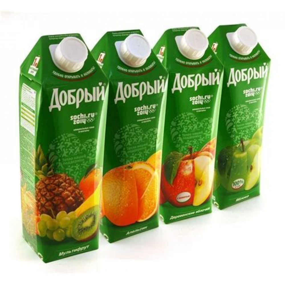 Сок ДОБРЫЙ в ассортименте ПЭТ 0,3л