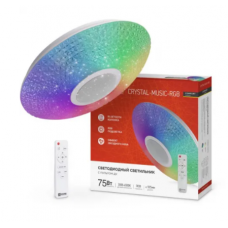Светильник потолочный  светодиодный COMFORT CRYSTAL-MUSIC-RGB 75Вт 230В 3000-6500К  с ПДУ