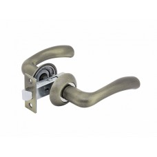 Комплект для двери FZ SET 02L 100 AB ручка+защелка мат.никель 115061 Комплект для двери FZ SET 02L 100 AB ручка+защелка мат.никель 115061