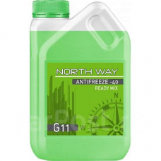 Антифриз зеленый  (-40С),10кг G11 NORTH WAY 