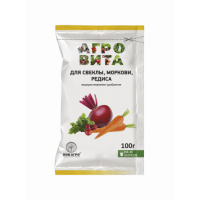 Удобрение Агровита Для свеклы, моркови, редиса 100гр Нов-агро