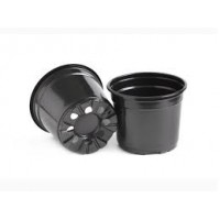 Горшок 7,5 л круглый черный