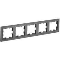 Рамка РУ-5-БрГ пятерная граф ИЭК 