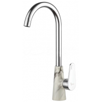 Смеситель для кухни PLSTART АБС васокий излив черный(серый мрамор) PL4001-26 ХХХ