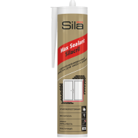 Герметик силиконизированный белый для окон и дверей Sila PRO Max Silacril 290мл. SSAUWH0290 