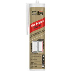 Герметик силиконизированный белый для окон и дверей Sila PRO Max Silacril 290мл.