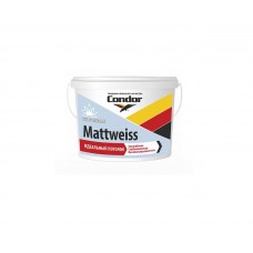 Водоэмаль для потолков Condor Mattweiss белоснежная ведро  1,5кг АКЦИЯ 50%