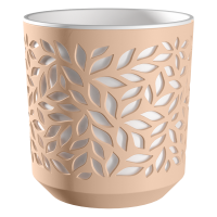 Кашпо Leaves 2.5л Пудра/Белый КШ-9585
