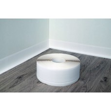 Плинтус ПВХ Гибкий самоклеящийся Flex Белый (43мм*13мм*3000мм)