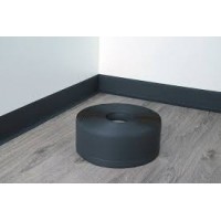 Плинтус ПВХ Гибкий самоклеящийся Flex Черный (43мм*13мм*3000мм)