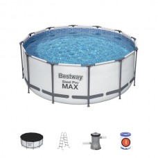Бассейн каркасный круглый 366*122см (3 аксессуара) Steel Pro MAX Bestway(56420) 810-450 АКЦИЯ 20%