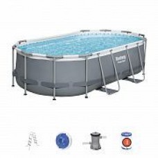 Бассейн каркасный прямоугольный 427*250*100см (2 аксессуара) Bestway(56620) 811-495