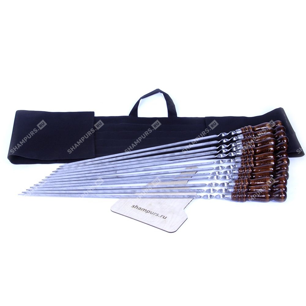 Шашлычный набор - 12 шампуров 20-14-sh Шашлычный набор - 12 шампуров 20-14-sh