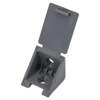 Уголок монтажный одинарный темно-серый (58113)