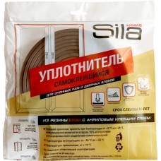 Лента уплотнительная D  6 профиль  9х7,4мм коричневый (6м.)Sila
