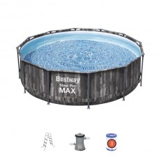 Бассейн каркасный круглый 366*100см (2 аксессуара) Bestway 811-732 (4614X) 