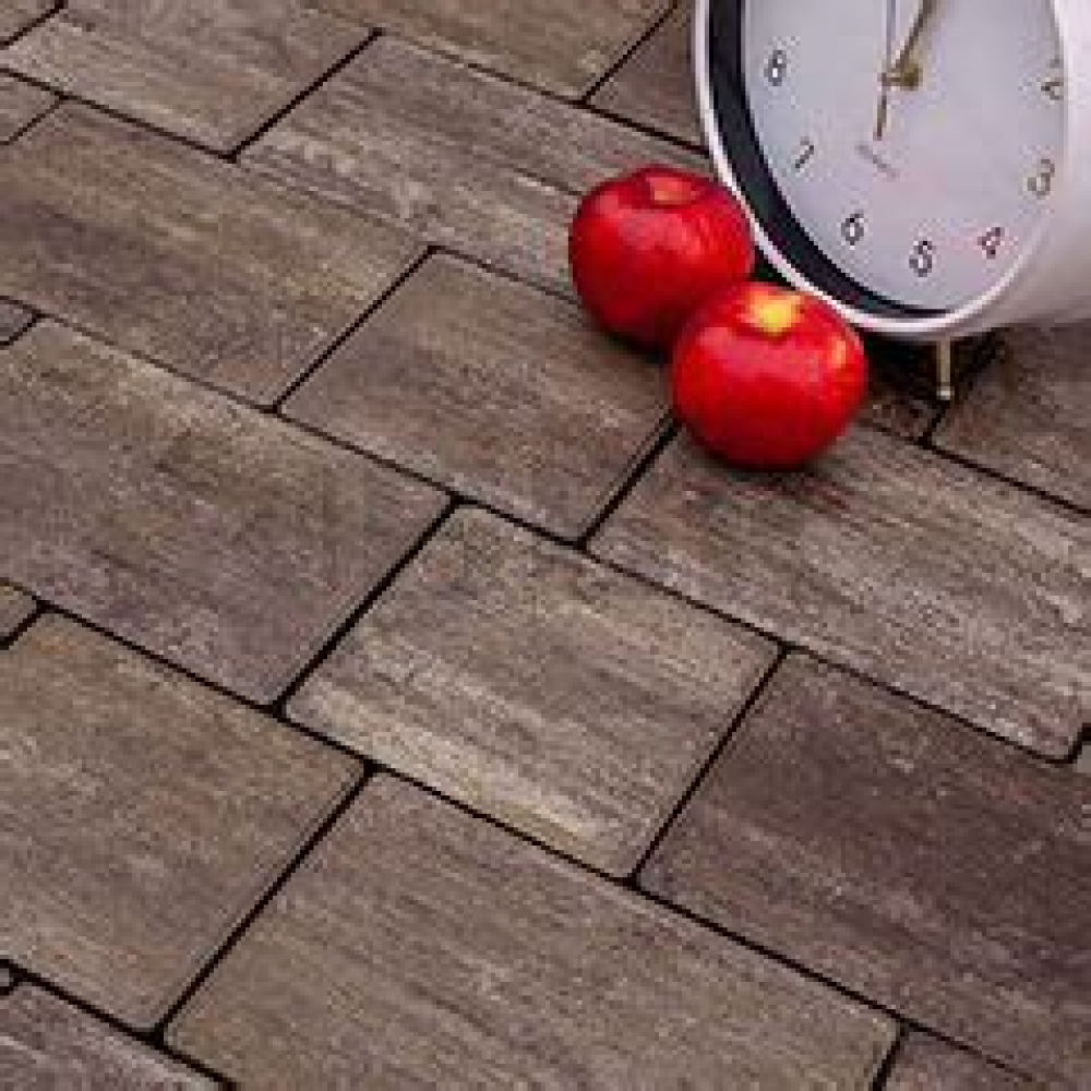Плитка тротуарная  Инстербург черная (с фаской) кратно 1,08  1п=12,96 м2 АКЦИЯ 20%
