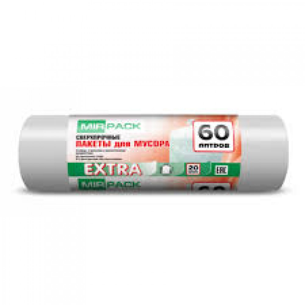 Мешки для мусора    60л. 20шт. 60х70,12мкм EXTRA (32) 6020852