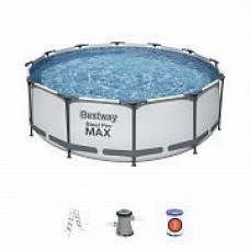 Бассейн каркасный круглый 366*100см (2 аксессуара) Steel Pro MAX Bestway(56418) 810-261