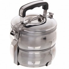 Контейнер для продуктов металлический 13,5*11 см 2 уровня 306-295