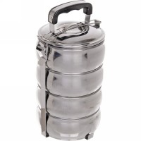 Контейнер для продуктов металлический 13,5*22 см 4 уровня 306-297